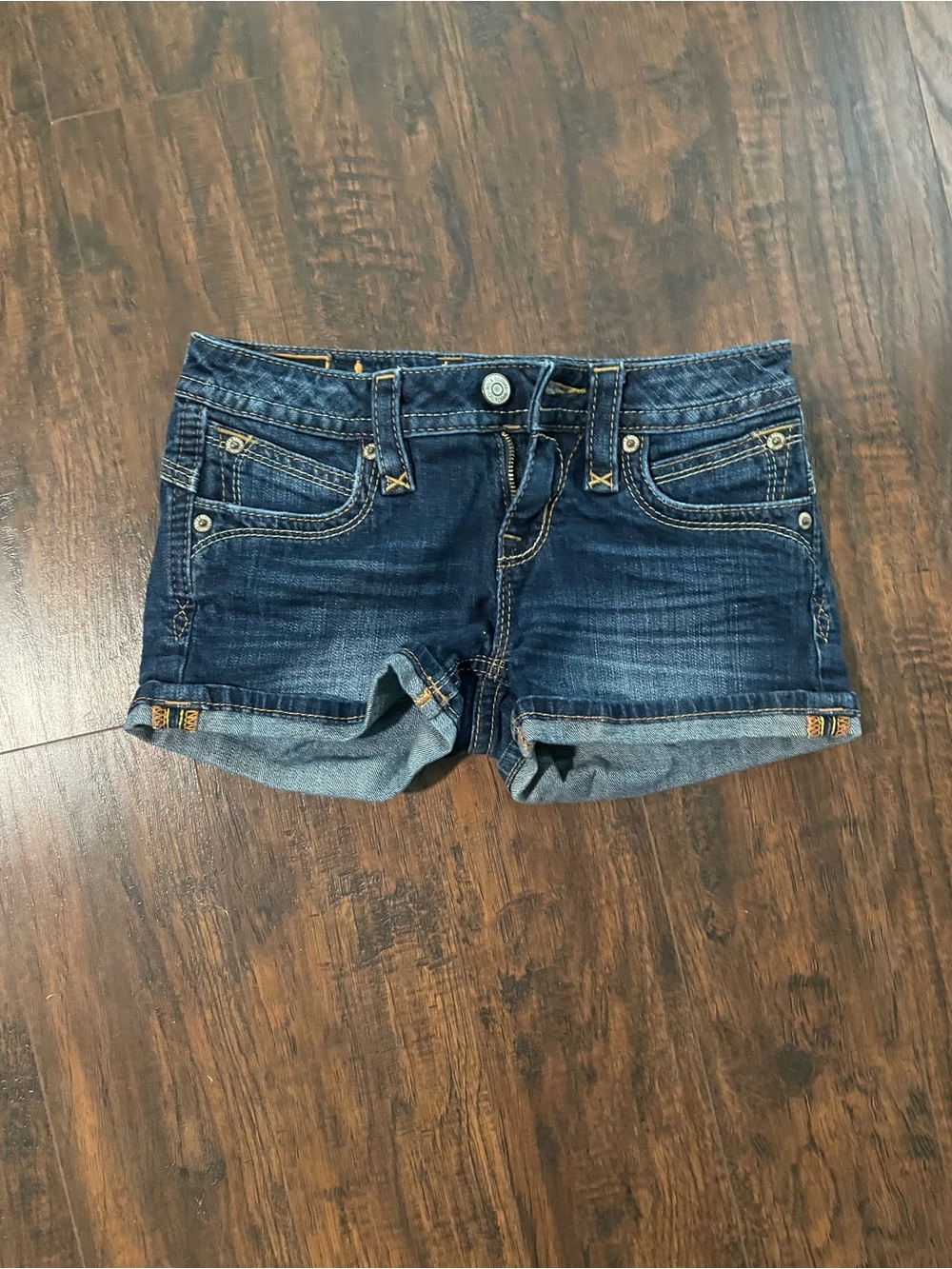 Dark Wash Denim Shorts - Women's Short Jean